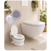 Ricokids RK-290 Interaktivní dětský nočník se zvukem splachování, bílo-šedý