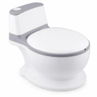 Ricokids RK-290 Interaktívny detský nočník so zvukom splachovania, bielo-sivý