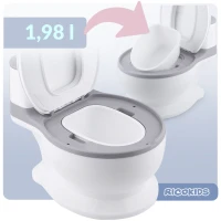 Ricokids RK-290 Interaktivní dětský nočník se zvukem splachování, bílo-šedý