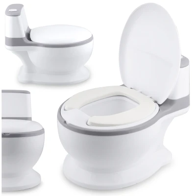 Ricokids RK-290 Interaktivní dětský nočník se zvukem splachování, bílo-šedý
