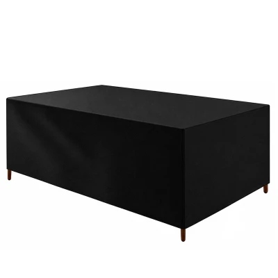 RealG RC-K-2428 Ochranná plachta na záhradný nábytok 220 x 105 x 105, čierna