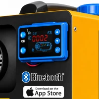 RealG RC-K-2569 Naftový ohrievač 8 kW 12/24 V, Bluetooth, diaľkové ovládanie, LCD displej
