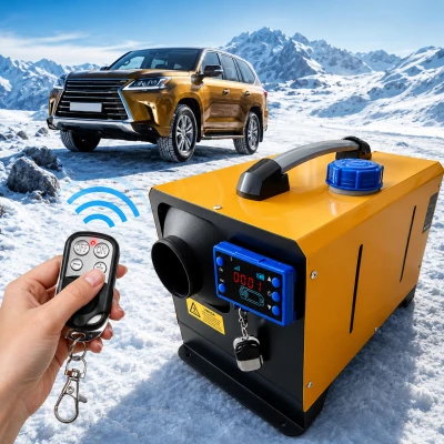 RealG RC-K-2569 Naftový ohrievač 8 kW 12/24 V, Bluetooth, diaľkové ovládanie, LCD displej
