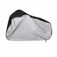 KIK KX2861 Ochranná plachta na kolo, motorku, 200 x 70 x 110 cm, černo-šedá