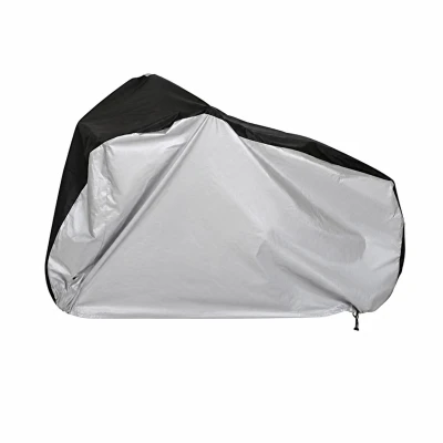 KIK KX2861 Ochranná plachta na kolo, motorku, 200 x 70 x 110 cm, černo-šedá