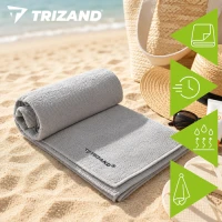 Trizand 27783 Rýchloschnúci uterák 120 x 60 cm, sivý