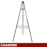 Kaminer 27515 Záhradný gril na troch nohách s ohniskom 167 cm, rošt 58 cm