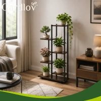 Gardlov 27788 Stojan na kvety 113 x 60 cm, 6 políc, hnedý