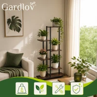 Gardlov 27788 Stojan na kvety 113 x 60 cm, 6 políc, hnedý