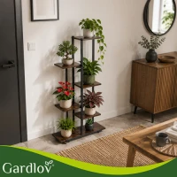 Gardlov 27788 Stojan na kvety 113 x 60 cm, 6 políc, hnedý
