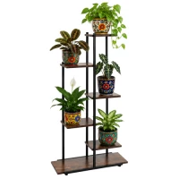 Gardlov 27788 Stojan na kvety 113 x 60 cm, 6 políc, hnedý