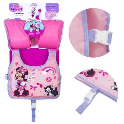 Bestway 9101A Dětská plavecká vesta s rukávky 3 - 6 let, Minnie růžová