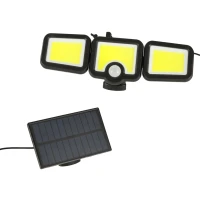 KIK KX3091 Solární LED lampa s čidlem pohybu a soumraku 3 v 1, 6500  lm, 17,1 W