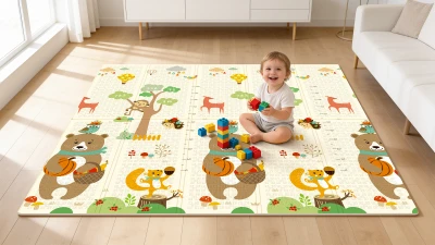 Rebel RBY-2200-3 Skládací pěnová podložka pro děti 200 x 180 cm, les