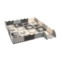 Rebel RBY-2250-16 Kontrastní pěnové puzzle 150 x 150 cm, béžovo-šedé