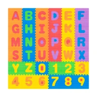 Rebel RBY-2253-36 Pěnová hrací podložka puzzle 180 x 180 cm, abeceda