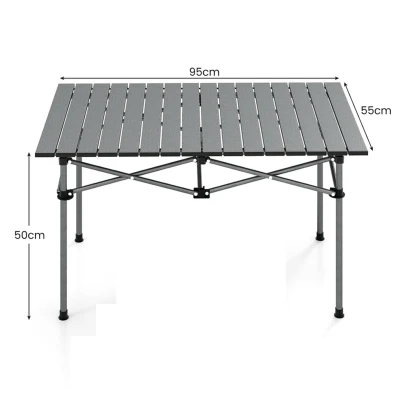 RealG RC-K-1434 Skladací kempingový stôl 95 x 50 x 55 cm + taška