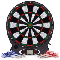 MultiStore AP-100A Elektronický terč na šipky LCD, 38 cm,18 her, 6 šipek