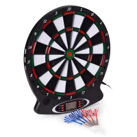 MultiStore AP-100A Elektronický terč na šipky LCD, 38 cm,18 her, 6 šipek