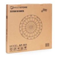 MultiStore AP-301 Sisalový terč na šipky 46 cm, 6 šipek