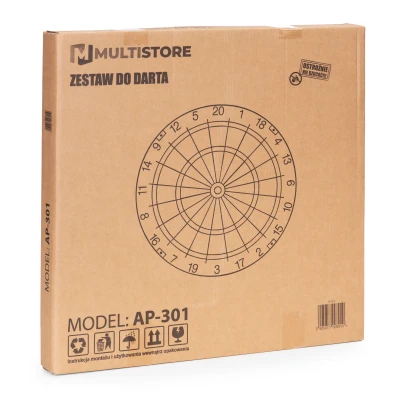 MultiStore AP-301 Sisalový terč na šipky 46 cm, 6 šipek