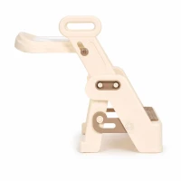 ECOTOYS HA-P33 Detské WC sedadlo so schodíkmi a madlami, béžové