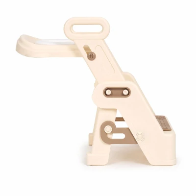 ECOTOYS HA-P33 Detské WC sedadlo so schodíkmi a madlami, béžové