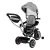 ECOTOYS WQL-066 Dětská tříkolka, kočárek s otočným sedátkem 360°, 2 v 1, šedá