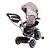 ECOTOYS WQL-066 Detská trojkolka, kočík s otočným sedadlom o 360°, 2 v 1, béžová