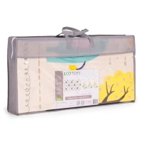ECOTOYS ECOEVA022 Pěnová hrací podložka, oboustranná 200 x 150 cm, abeceda