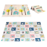 ECOTOYS ECOEVA022 Pěnová hrací podložka, oboustranná 200 x 150 cm, abeceda