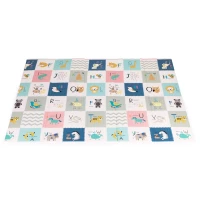 ECOTOYS ECOEVA022 Pěnová hrací podložka, oboustranná 200 x 150 cm, abeceda