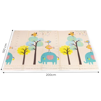 ECOTOYS ECOEVA022 Pěnová hrací podložka, oboustranná 200 x 150 cm, abeceda