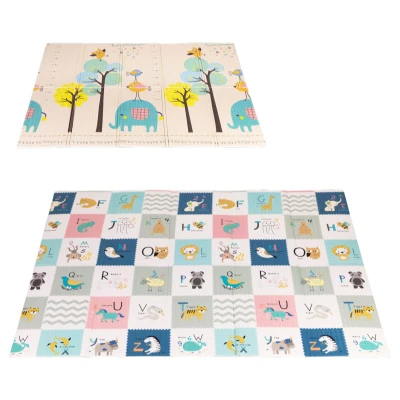 ECOTOYS ECOEVA022 Pěnová hrací podložka, oboustranná 200 x 150 cm, abeceda