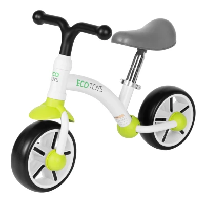 ECOTOYS LC-V1252 Dětské odrážedlo s EVA koly, nastavitelné sedlo, zelené