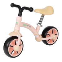 ECOTOYS LC-V1252 Detská odrážadlo s kolesami z EVA, nastaviteľné sedadlo, ružové
