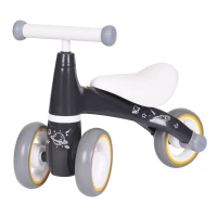 ECOTOYS LB1603 Detské balančné odrážadlo s kolesami z EVA, čierno-šedé
