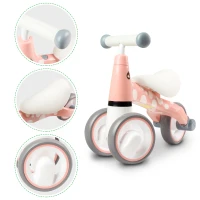 ECOTOYS LB1603 Detské balančné odrážadlo s kolesami z EVA, ružové