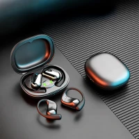 RealG RC-K-2614 Bezdrátová Bluetooth sluchátka TWS s AI funkcemi, LED displejem, černá