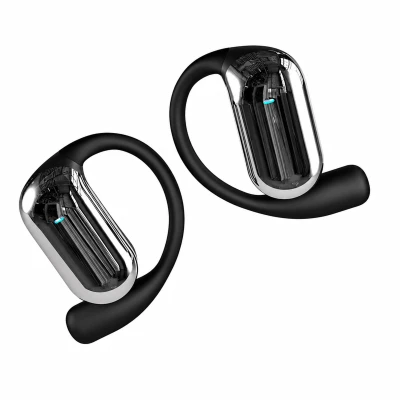RealG RC-K-2614 Bezdrátová Bluetooth sluchátka TWS s AI funkcemi, LED displejem, černá