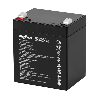 Rebel BAT0407 Akumulátor gelový 12V 5Ah