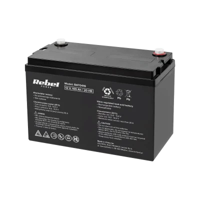 Rebel BAT0416 Akumulátor gelový VRLA AGM 12V 100Ah