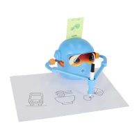 KIK KX2871_1 Interaktivní vzdělávací robot na kreslení, modrý
