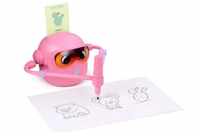 KIK KX2871 Interaktivní vzdělávací robot na kreslení, růžový