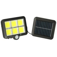 KIK KX3096 Solární LED lampa s čidlem pohybu a soumraku 120 LED