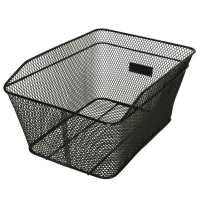 KIK KX3948 Kovový košík na zadní nosič 33 x 18,5 x 23,5 cm, černý