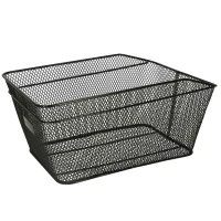KIK KX3948 Kovový košík na zadný nosič 33 x 18,5 x 23,5 cm, čierny