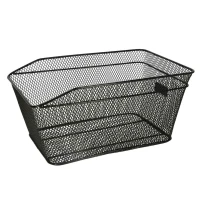 KIK KX3948 Kovový košík na zadný nosič 33 x 18,5 x 23,5 cm, čierny