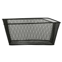 KIK KX3948 Kovový košík na zadný nosič 33 x 18,5 x 23,5 cm, čierny