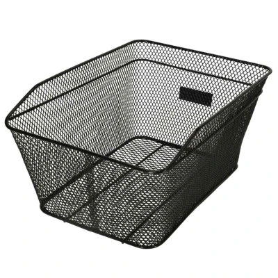 KIK KX3948 Kovový košík na zadný nosič 33 x 18,5 x 23,5 cm, čierny